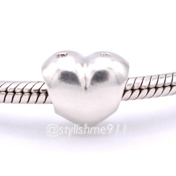Authentic PANDORA Smooth Heart Charm - 790137 - Picture 2 of 9